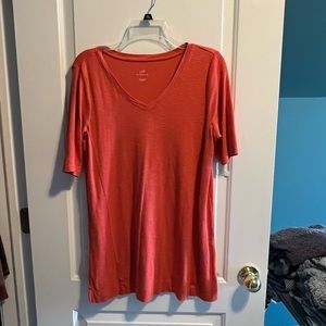 J. Jill slub knit elbow sleeve tee